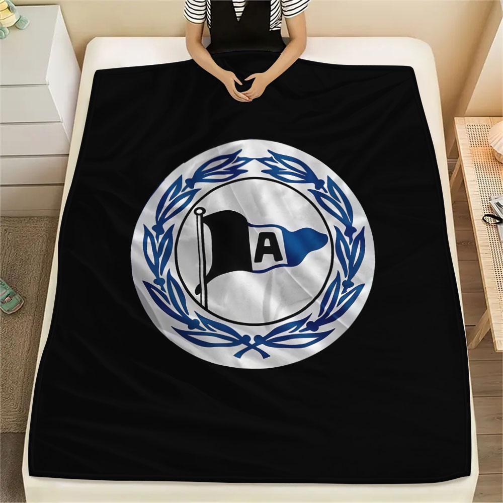 1PC DSC Arminia Bielefeld Patterned Flannel Blanket Suitable For All Seasons for Home Decor Warmth and Comfort Gifts Holiday Present