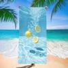 Lemon Daisy Beach Towel Super Absorbent Quick Dry Microfiber With Floral Water Print Soft Sand-Free Blanket For Picnic