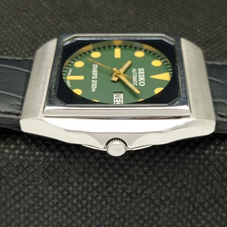 JAPAN-MADE SEIKO MENS AUTOMATIC GREEN DIAL WATCH a417060-2