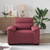 Armchair Burgundy 100x81x84 Cm Fabric