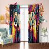 2 pieces - Gamepad - Printed curtain - Polyester material - suitable for bedroom, living room, study, private space