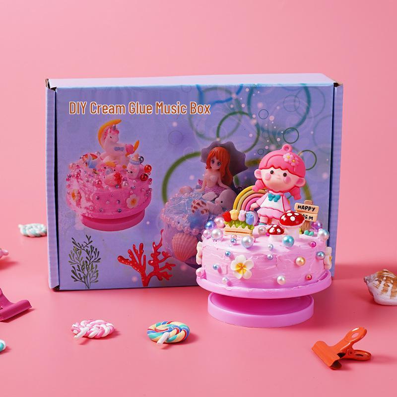 DIY Cartoon Music Box - Handmade Rotating Birthday Gift & Educational Toy for Kids