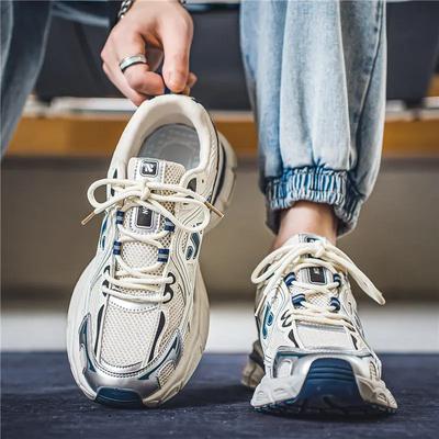 Baskets Décontractées pour Homme Été Respirantes Chaussures pour Homme Légères Bas Prix Pas Cher Liquidation Offres de Running et Style Coréen Jump