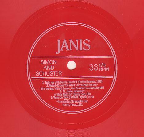 LP Record JANIS JOPLIN Janis NONE EVATONE SOUNDS 1970 US Rock Used