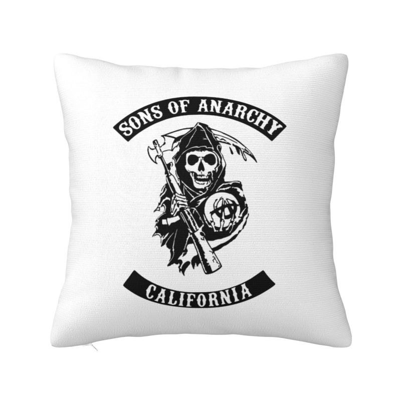 Individuelle Disney Sons Of Anarchy Kissenbezüge Die TV-Serie Samt Niedliche Zierkissenhülle für Auto Sofa