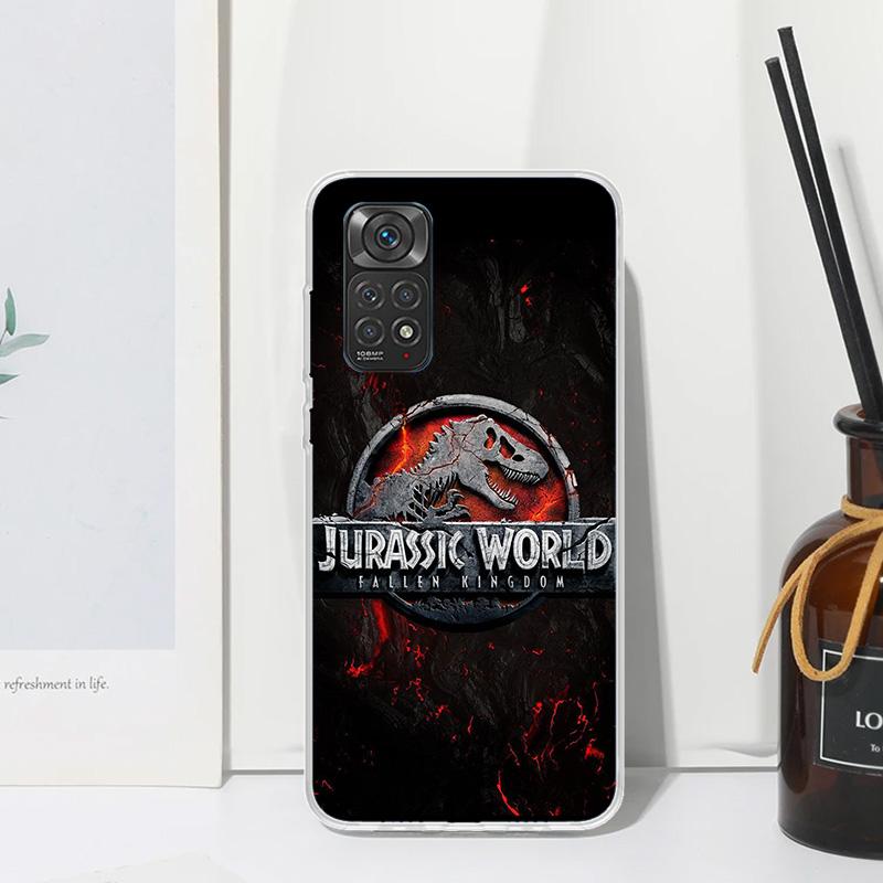 

Jurassic Park Dinosaur World Phone Case For Xiaomi Redmi Note 13 14 12S 11S 10S 12 11E 10 Pro Plus 11T 9S 9 8T 8 7 Art Fundas Ba Redmi Note 13 4G