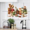 Creative Simulation of Ingredients and Seasonings, Kitchen and Restaurant Decoration and Beautification Stickers