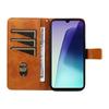 For Xiaomi Poco C75 4G/Redmi 14R 5G/14C 4G Case Leather Geometric Line Wallet Phone Cover with Wrist Strap