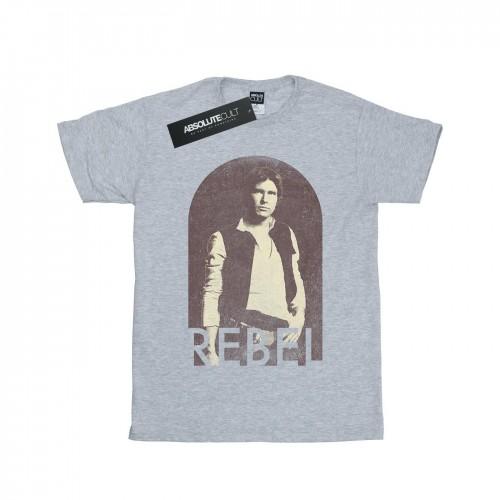 

Star Wars Womens/Ladies Han Solo Rebel Cotton Boyfriend T-Shirt S