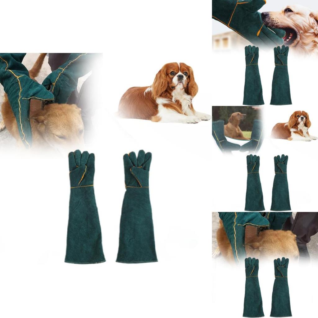 Premium Leder Schweißhandschuhe 60cm Verdickt Extra Lang Langlebig Schutz Arbeitshandschuhe