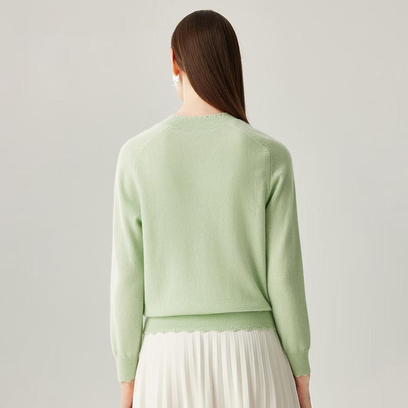 Zhaojun Women's V-Neck 100% Cashmere Sweater