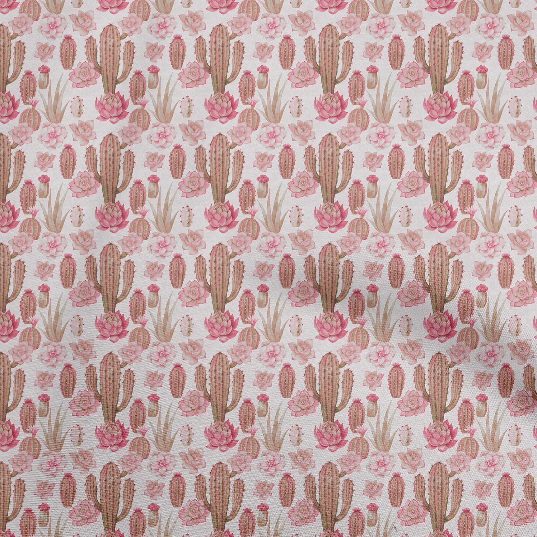 

OneOone Cotton Flex Grey Fabric Cactus Швейний матеріал Тканина з принтом у дворі 40 дюймів 42 Inch Wide - Viscose Chiffon персиковий