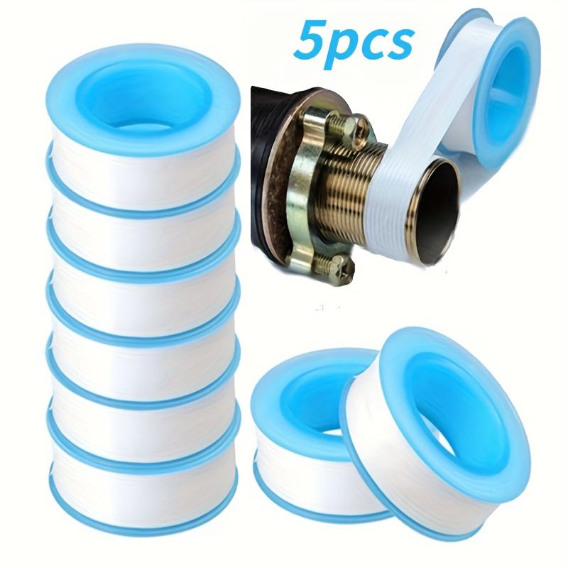 5Pcs/10Pcs Pipe Sealing Tape, Teflon Anti-Leak Sealing Tape, Thread Sealing Tape, Shower Head Pipe Tape, Kitchen Sink Installation Accessories, White 5pcs