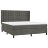 VidaXL Lit à sommier tapissier et matelas Gris foncé 180x200cm Velours. - Modèle 3129466