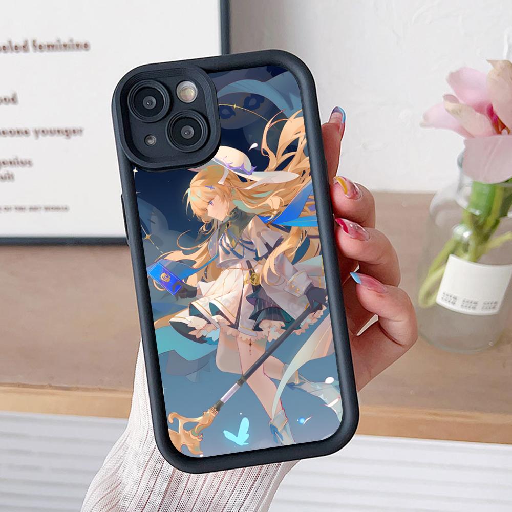 Wuthering Waves Phoebe Phone Case for iPhone 17 16 15 14 13 12 11 Air Pro Max Plus Thicken TPU Colorful Cover Smartphone Pretty