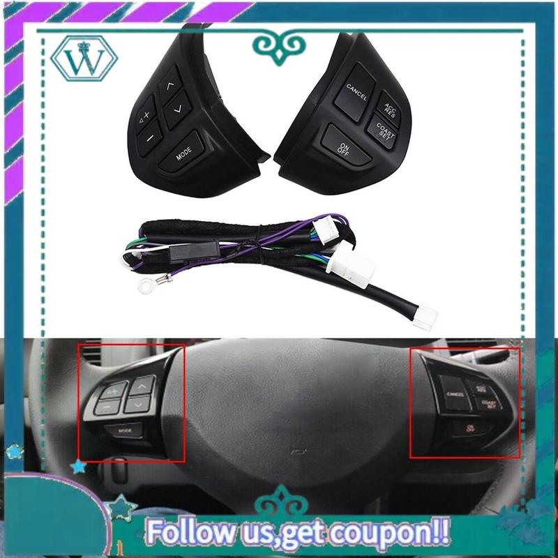 AA92-Car Steering Wheel Audio Control Switch For MITSUBISHI LANCER OUTLANDER ASX 2007 2008 2009 2010 2011 Parts Kits Black