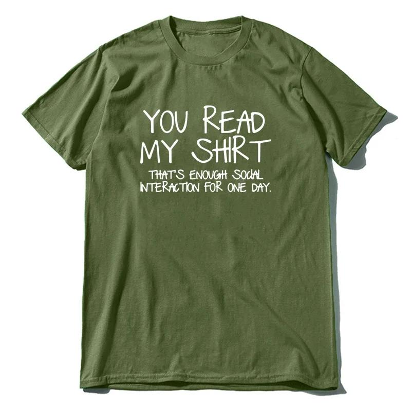 You Read My Shirt Thats Enough Graphic Novelty Sarcastic Funny T Shirt XL