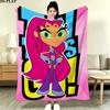Teen Titans Print Flannel Blanket, High Quality Comfortable for All Seasons, Home Decor, Warmth and Comfort, Perfect for Christmas Gifts