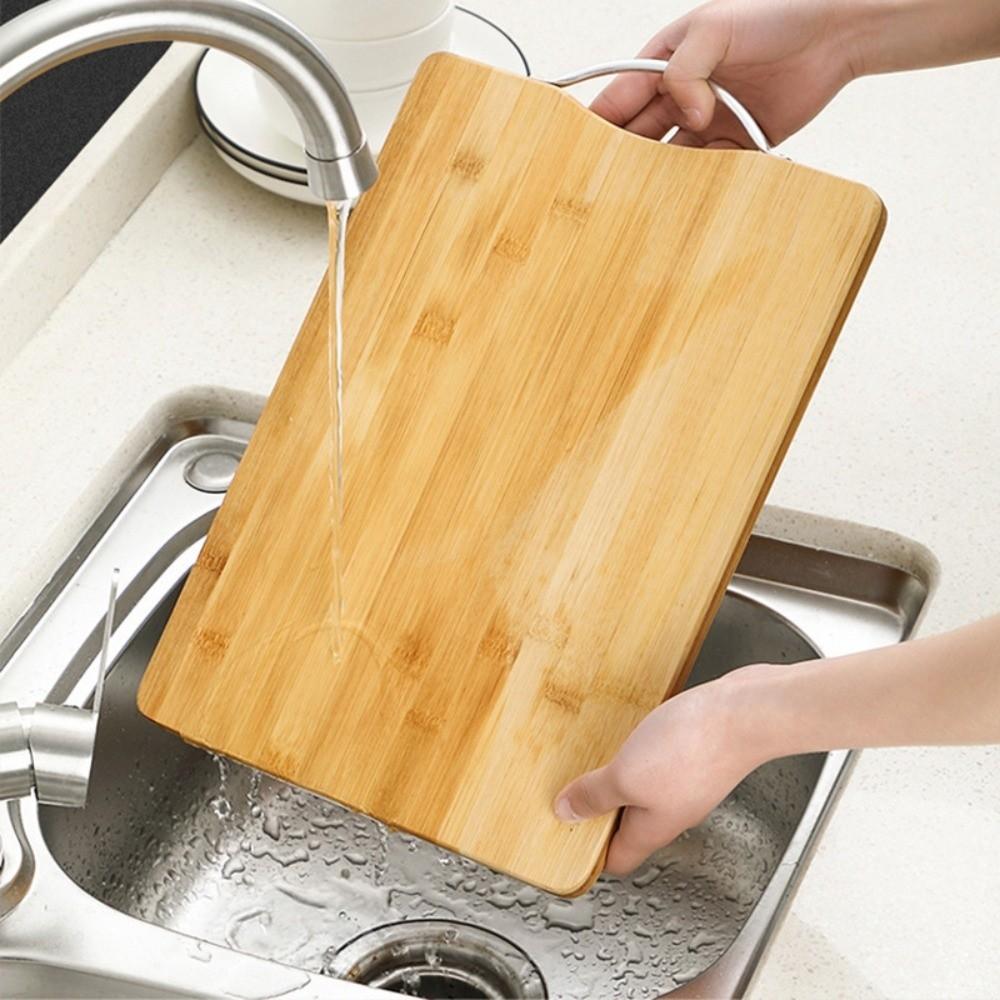 With Handle Chopping Block Solid Wood Wooden Chopping Board Cutting Board Vegetable Chopping