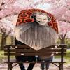 1pc carpet hotel Automatic Open/Close Umbrella Compact Folding Umbrella with 8-Rib Shaft lightweight esign, for Women/Men1214A