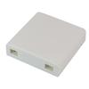 2-Port Terminalboks Type 86 ABS Optisk Terminal Forgreningsboks Hvid Plast Fiberoptisk Splejseboks Med Adaptere