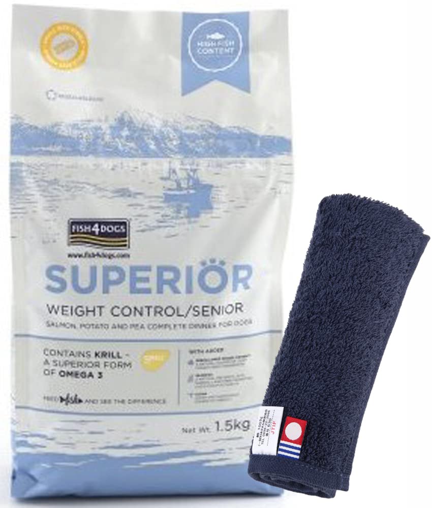 

Fish4 Dog Superior Weight Control 1,5 кг [Оригинальный набор полотенец для рук Имабари, дружелюбный к собакам] [Цвет полотенца: темно-синий] [Аутентичный]