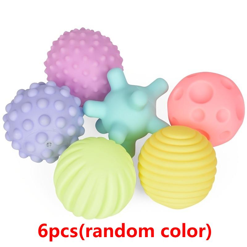 Montessori Toy Sets For Baby Balls Toddlers Textured Multi Sphere Set Vivid & Plush Squeezy Tactile Bath Toy Sets Gift For Infant