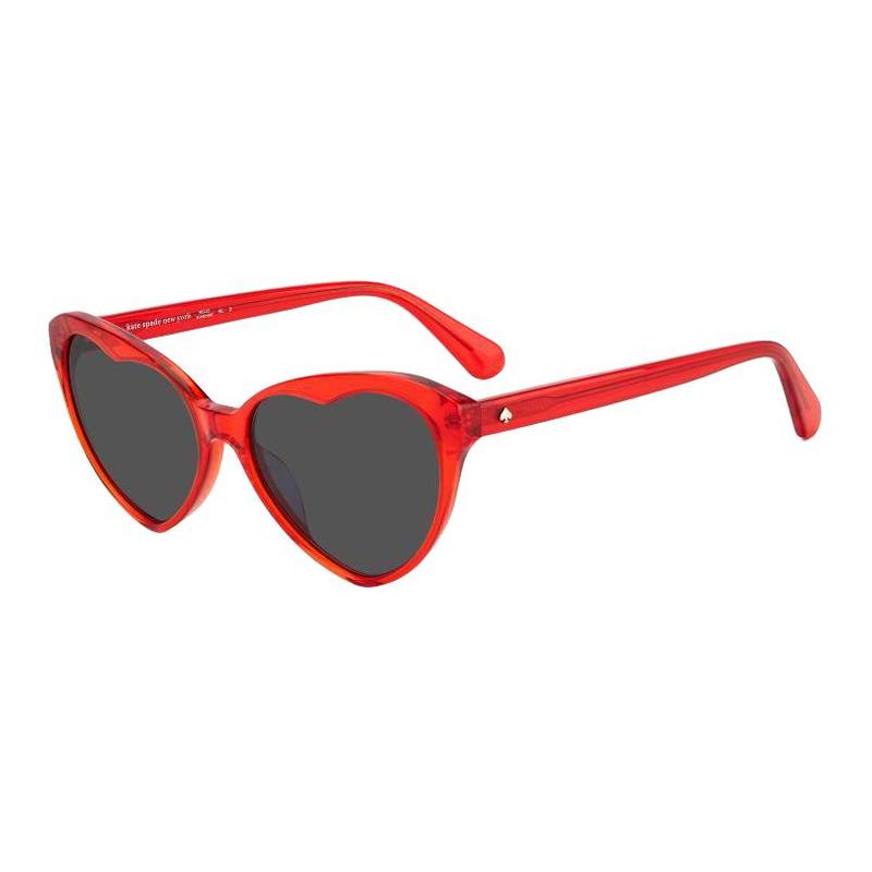 Kate Spade Logo design acetate irregular sunglasses women red VELMA-S-C9AF7IR