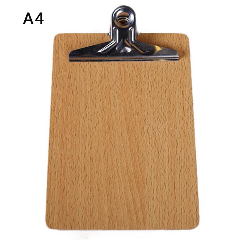 A4 Wooden Clipboard with Butterfly Clip (10-Pack)