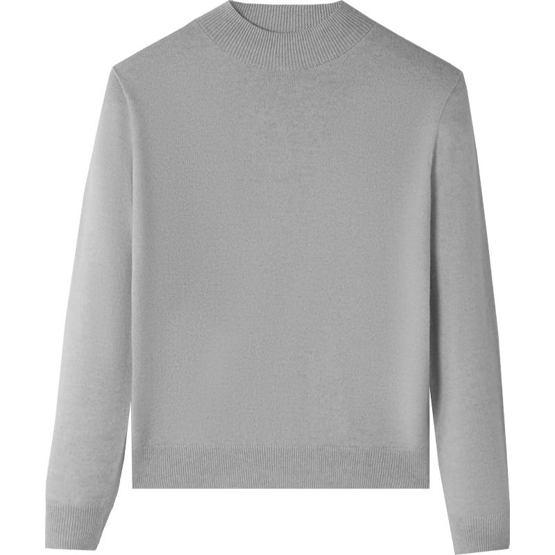 HLA Damen Reiner Woll-Strickpullover mit halbem Stehkragen