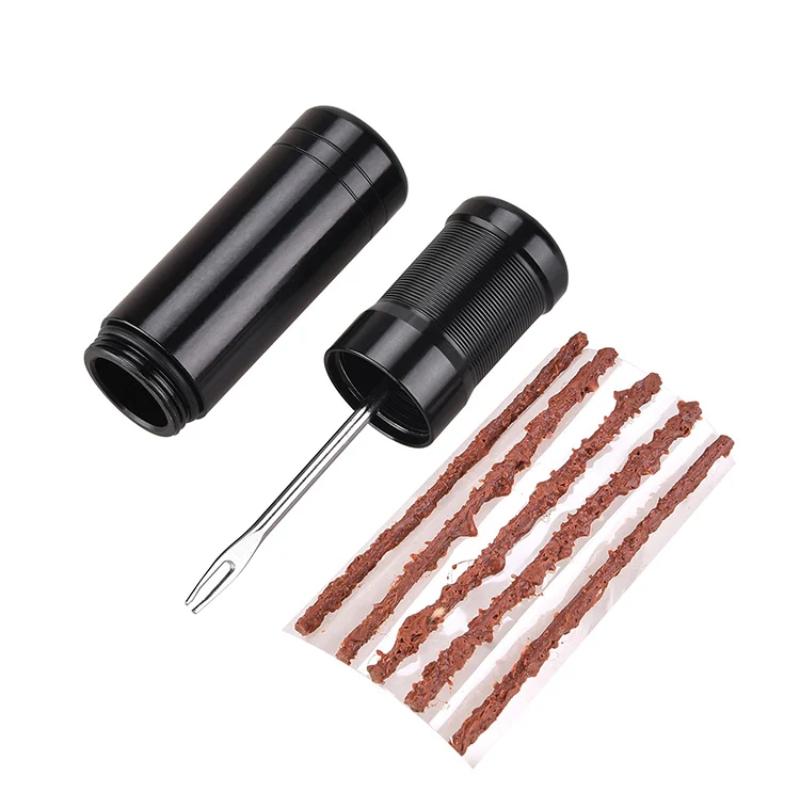 5 buc. Instrument de reparat anvelope tubeless pentru bicicletă, adeziv urgent, petic, etanșant, benzi de cauciuc, burghiu pentru anvelopă, accesorii pentru bicicletă MTB, de șosea