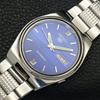 שעון יד גברים אוטומטי SEIKO 5 וינטג' מקורי יפן חוגה בצבע כחול a701398-5 R206a-a701398