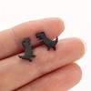 Nové Módní Minimalistické Mini Náušnice s Dinosaury 1 Pár Roztomilý Styl Dámské Dívčí Šperky Denní Doplňky Volba Dárku