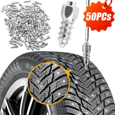 10/50PCs Car Tire Studs Screws Nails Anti-Slip Truck Motorcycle Alloy Tire Studs Wheel Tyre Snow Spikes Set 12mm Tire Cleats