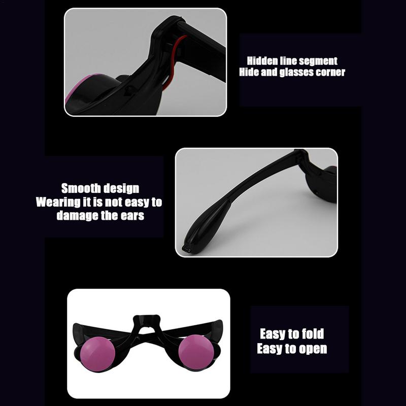 Glowing Red Eyes Glasses Halloween LED Glasses Glowing Eyeglasses Goggles Props Funny Halloween LED Glasses Festive Flashing Red