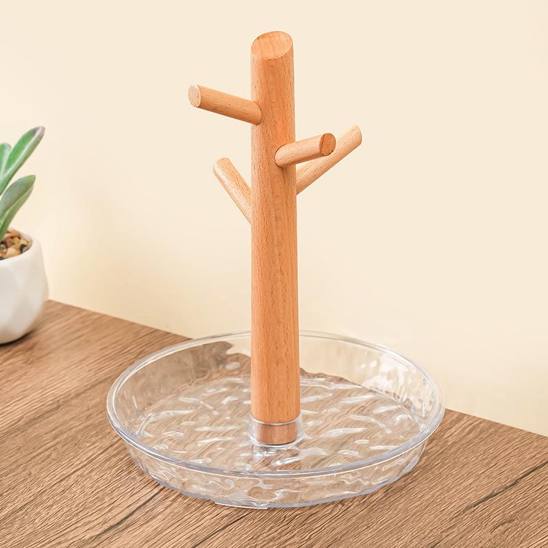 Nordic Bamboo Tree Branch Storage Tray Living Room Desktop Key Hanger Jewelry Display Frame Key Storage Rack Home Decoration A2