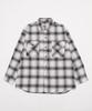 WEGO Unisex Ombre Check Flannel Long Checked Oversized Size Pattern 2 Shirt, Sleeve, Top, Autumn/Winter Clothes, Silhouette, Gift, Men's, L,