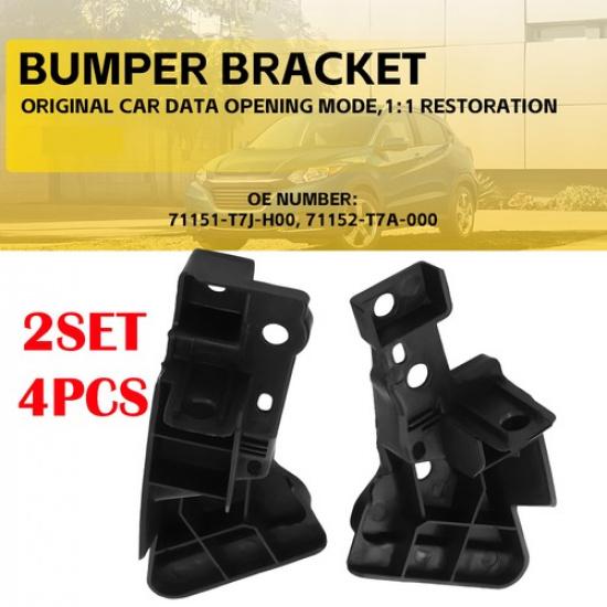 4PCS For Honda HR-V 2016 2017 2018 Front Bumper Retainer Support Bracket Set