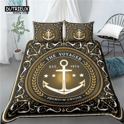 Home Living Luxury 3D Ocean Nautical Print 2/3Pcs Comfortable Duvet Cover PillowCase Bedding Sets Queen and King AU/EU/US Size