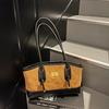 Retro matte small bag women's new fashion contrasting colors autumn and winter popular commuter shoulder bag