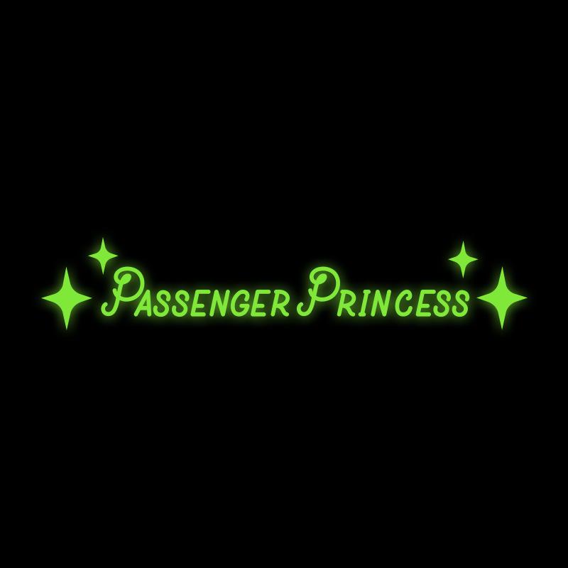 Passenger Princess Inspirational Rearview Mirror Car Sticker