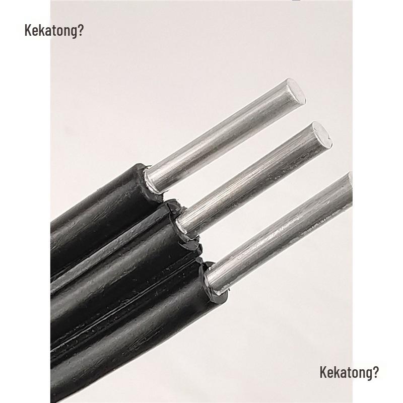 

National Standard 3-Core Anti-Aging Aluminum Wire Cable, 6-16 mm², Outdoor Three-Phase Flat Bundle. Three-phase 6 sq mm 50m