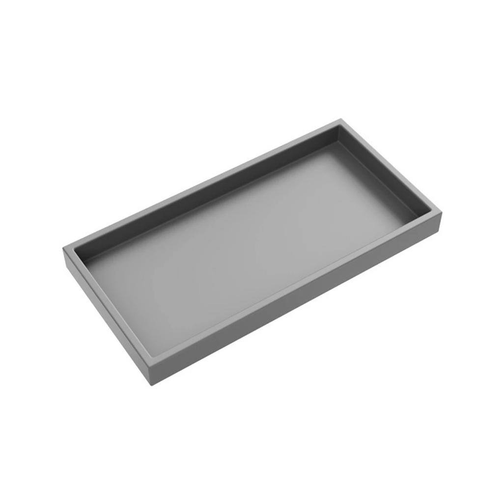 Countertop Holder Sponge Holder Black Vanity Organizer Waterproof Material Modern Aesthetic Multiple Purposes Warp Resistant