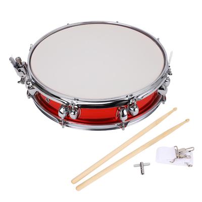 Snare Drum 14 Inch Super Slim Stainless Steel Student Snare Drum with Drumsticks for Practice