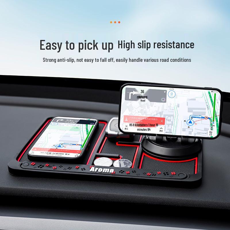B-28 4v1 Aromaterapeutická protiskluzová podložka na telefon do auta