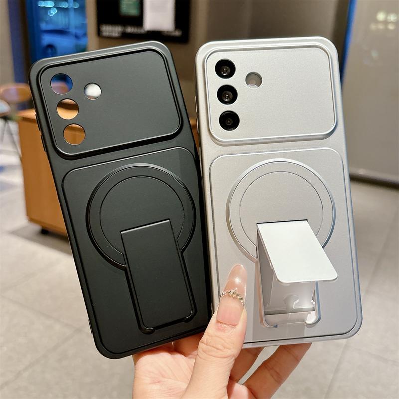 Folding Bracket Magnetic Case For Samsung Galaxy Note 20 Ultra A57 A37 A17 A54 A56 A36 A26 A35 A07 A16 A55 A34 A25 Holder Cover