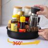 360 Rotating Ingredients Storage Rack Elegant Makeup Turntable Organizer Tray Practical Spices Shelf Cooking Supplies