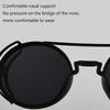 Pc Sunglasses Steam Punk Double Spring Leg Glasses Fashion Trend Round Sunglasses