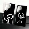 Funny Stickman Matchman Shockproof Phone Case for Samsung Galaxy S26 Edge S25 Ultra S24 FE S23 Plus S21 Cover Anti Fall Fundas