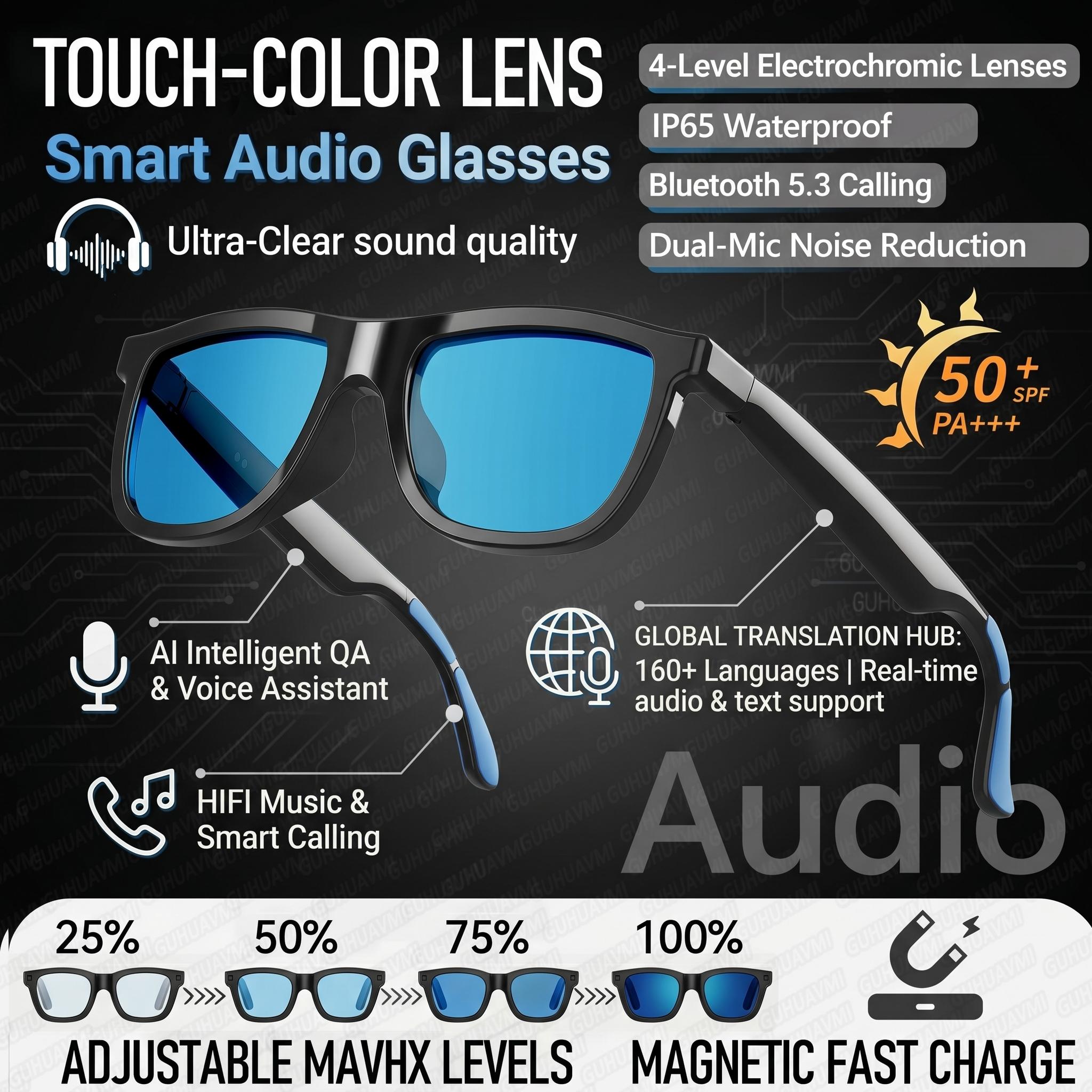 2026 AI Smart Glasses Touch Color-change